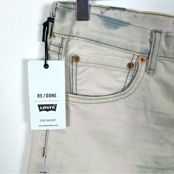 REDONE Levi’s The Short Acid Wash Jean Shorts - Picture 2 of 6